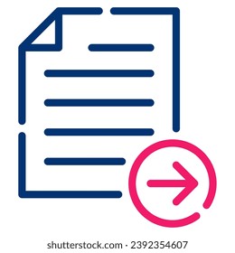 Data Export icon illustration, for web, app, infographic, etc