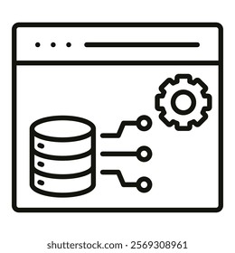 Data Extraction Icon Element For Design