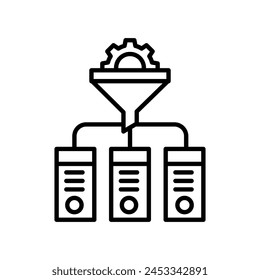 Icono de Extracción de datos en Vector. Logotipo
