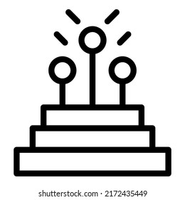 Data fiber icon outline vector. Optic cable. Internet network