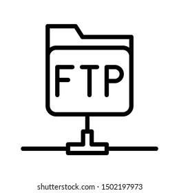 Data File Folder Transfer Vector Icon