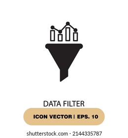 data filter icons  symbol vector elements for infographic web