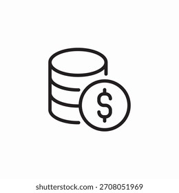 data finances icon sign vector
