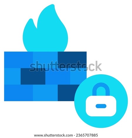  Data Firewall object illustration icon