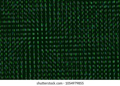 Data flow, hack code cyberspace concept