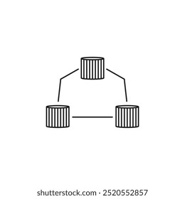 data flow icon vector template illustration logo design