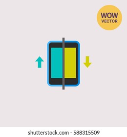 Data Flow in Tablet Icon