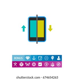 Data Flow in Tablet Icon