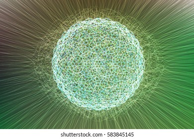 Data flow vector illustration. Energy stream. Science background