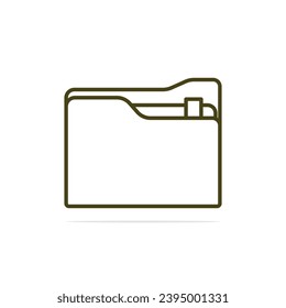 Data folder icon cartoon vector illustration