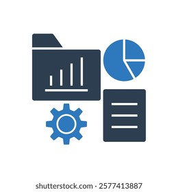 Data Folder Icon Sign Symbol