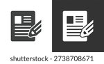 Data Form Entry icon. Solid glyph series icon