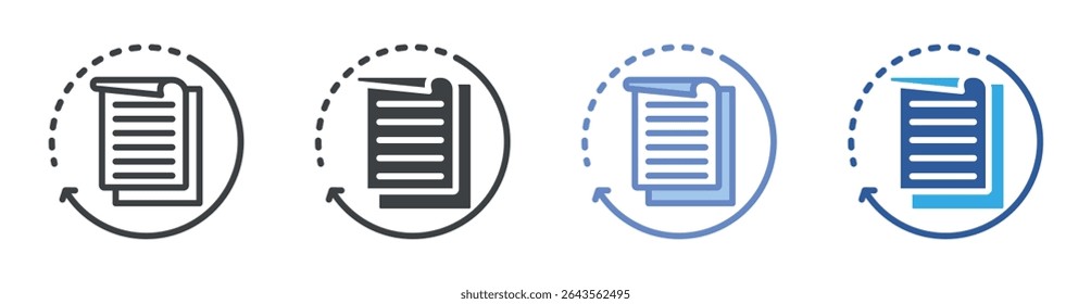 Data Format icon set multiple style collection