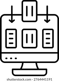 Data Gathering Icon Vector Element