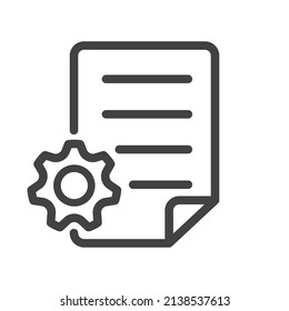 data gear icon illustration vector