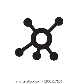 data glyphs icon vector illustration