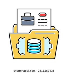 data governance business process color icon vector. data governance business process sign. isolated symbol illustration