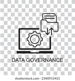 data governance icon , technology icon