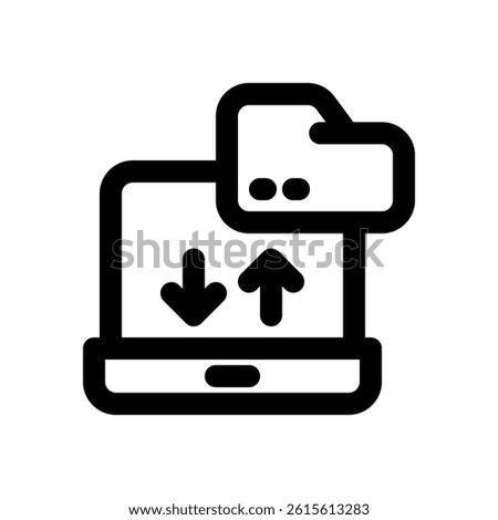 data governance line icon. Clean and minimalist vector icon for websites, mobile apps, presentations, and logos. Fully scalable and customizable for any project.