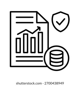 Ilustración vectorial de iconos de esquema de gobernanza de datos