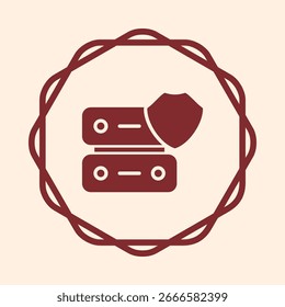 Diseño de círculo de Ilustración vectorial útil de la obra de arte de moda del símbolo de la gobernanza de datos hermoso fondo colorido. eps
