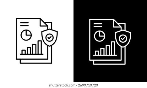 Data Governance White Icon Set Design