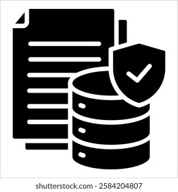 Data Guardian Icon Element For Design