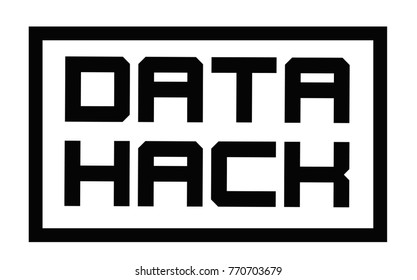 Data Hack. Typographic stamp visualisation concept Original series.