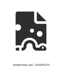 Data hacker icon on white background
