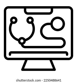 Data help icon outline vector. Cyber crime. Internet security