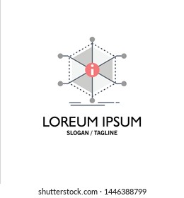 Data, help, info, information, resources Flat Color Icon Vector