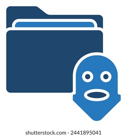 Ilustración vectorial de icono de secuestro de datos
