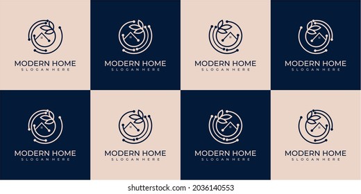 data home logo template fully editable vector for your brand and company. data home in circle logo design concept