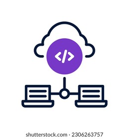 data hosting icon for your website, mobile, presentation, and logo design.