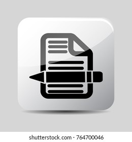 Data icon 3d, for Internet icon and application icon. Vector eps 10.