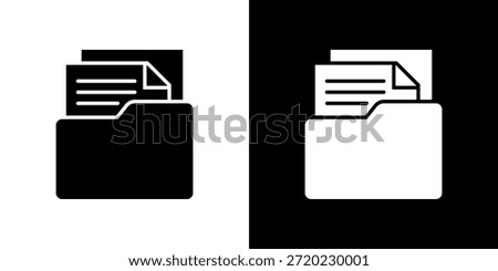 Data icon black and white filled.