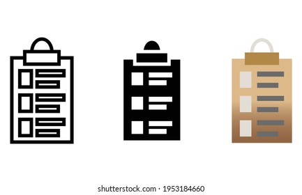 data icon, condition vector, analysis data icon for applications of various styles