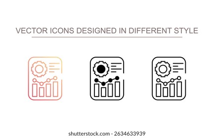 Diseño de icono de datos con fondo blanco