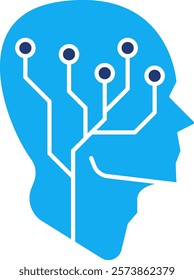 Data Icon - Dual Tone Style - Critical Thinking Theme