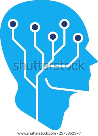 Data Icon - Dual Tone Style - Critical Thinking Theme