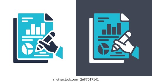 Ícone de Dados. Ilustração de vetor de estilo plano