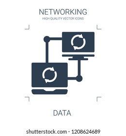 data icon. high quality filled data icon on white background. from networking collection flat trendy vector data symbol. use for web and mobile