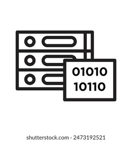 Data Icon Ideal for IT and Data Management Applications