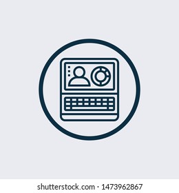 data icon isolated on white background from data manager collection. data icon trendy and modern data symbol for logo, web, app