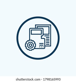 data icon isolated on white background from database and servers collection. data icon trendy and modern data symbol for logo, web, app