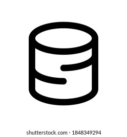 icono de datos o logotipo símbolo de signo aislado ilustración vectorial - iconos vectoriales de estilo negro de alta calidad
