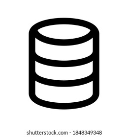 icono de datos o logotipo símbolo de signo aislado ilustración vectorial - iconos vectoriales de estilo negro de alta calidad
