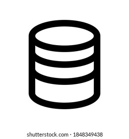 Datensymbol oder Logo einzeln auf Zeichen, Vektorgrafik - hochwertige Vektorsymbole mit schwarzem Hintergrund
