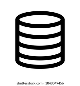 icono de datos o logotipo símbolo de signo aislado ilustración vectorial - iconos vectoriales de estilo negro de alta calidad
