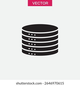 Daten-Symbol oder Logo einzeln Zeichen Symbol Vektor, flach schwarz einfache Illustration für Web und App schwarz...